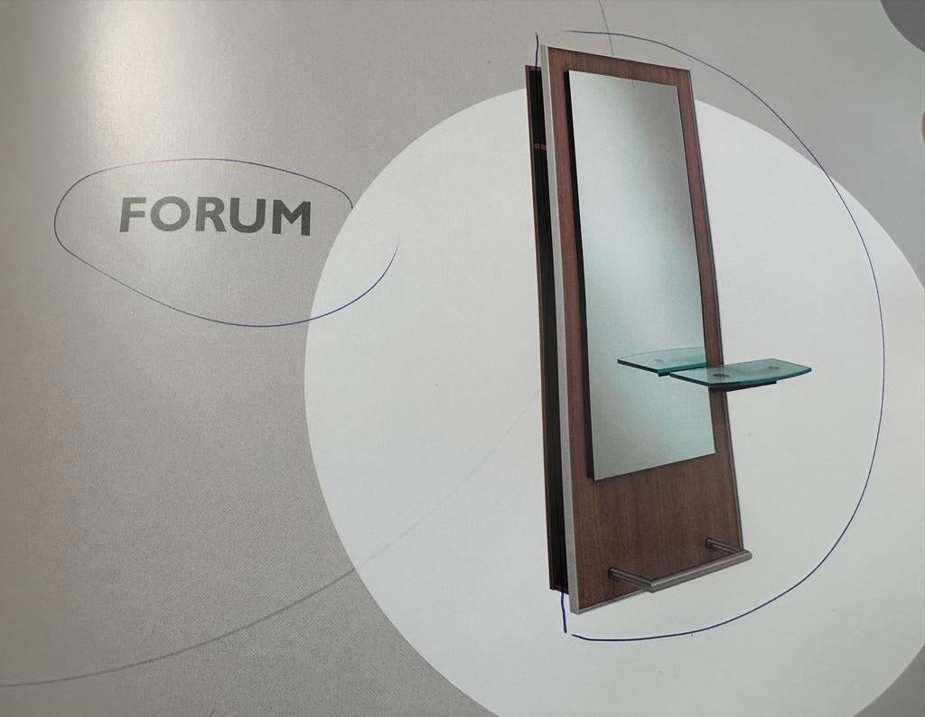 2 x Kaptafel/ WELONDA HAIR STYLING UNITS AND RECEPTION DESK., Ophalen of Verzenden, Zo goed als nieuw