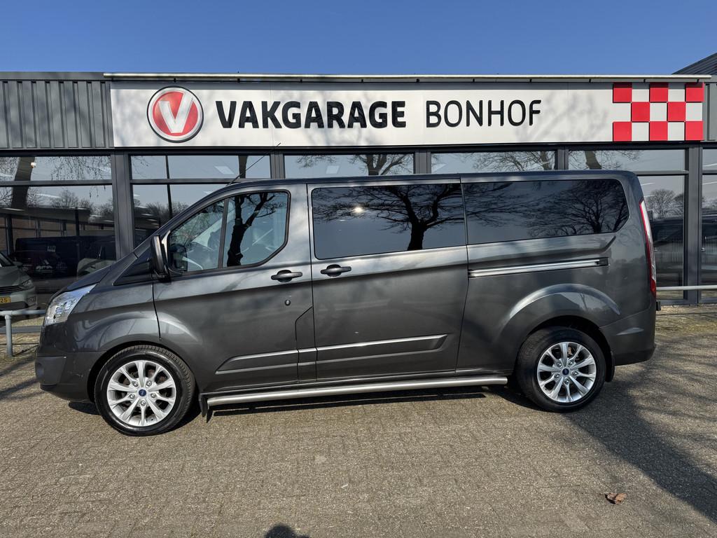 Ford Transit Custom 340 2.0 TDCI L2H1 Limited DC 2XSCHUIF-AU, Auto's, Euro 6, 4 cilinders, Bedrijf, Diesel
