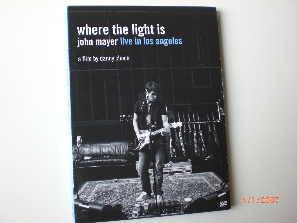 dvd John Mayer Where the Light is, Alle leeftijden, Ophalen of Verzenden, Zo goed als nieuw, Muziek en Concerten