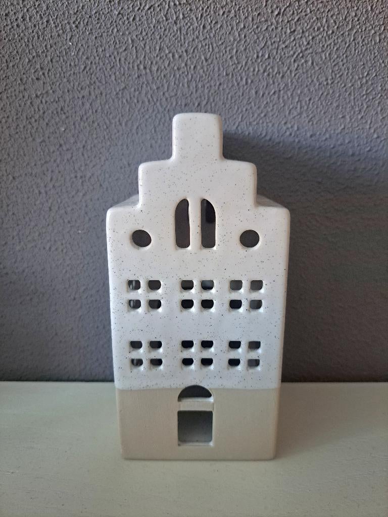 Hema waxinelichthouder huisje, Overige materialen, Nieuw, Ophalen of Verzenden, Crème