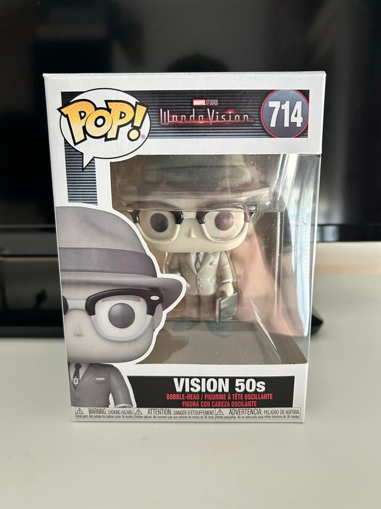 Funko Pop Vision 50s WandaVision nr 714 Marvel, Ophalen of Verzenden, Nieuw