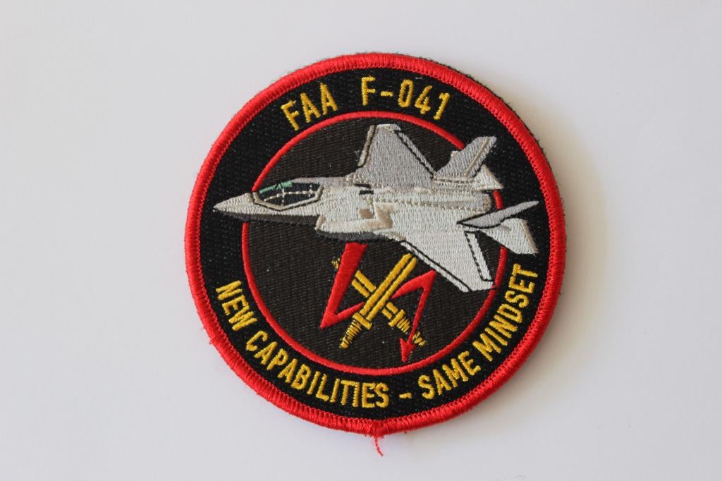 patch   faa  f-041   312 sqn  f-35, Verzamelen, Luchtvaart en Vliegtuigspotten, Verzenden, Zo goed als nieuw, Patch, Badge of Embleem