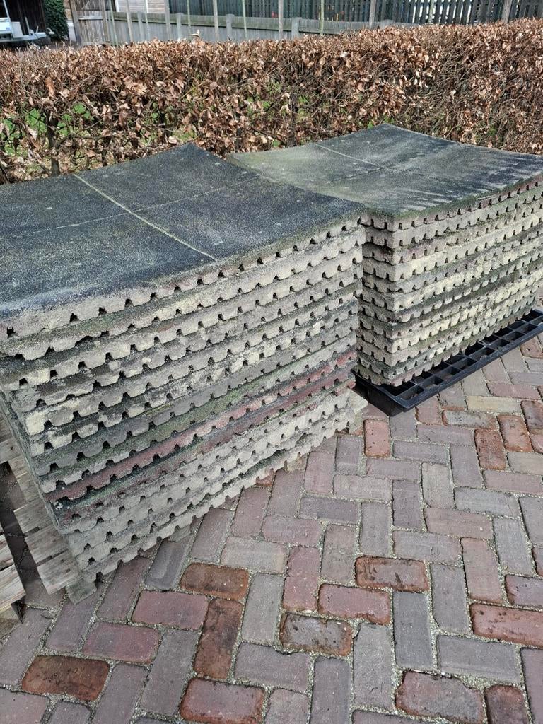 ✅️ Rubberen tegels 100x100x4,5 cm en 100x100x5,5 cm., Ophalen, Rubber, Overige typen