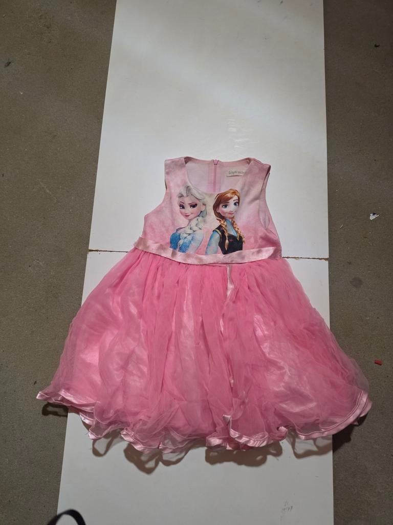Roze Frozen meisjesjurk maat 110, Ophalen of Verzenden, Gebruikt, Meisje, Jurk of Rok