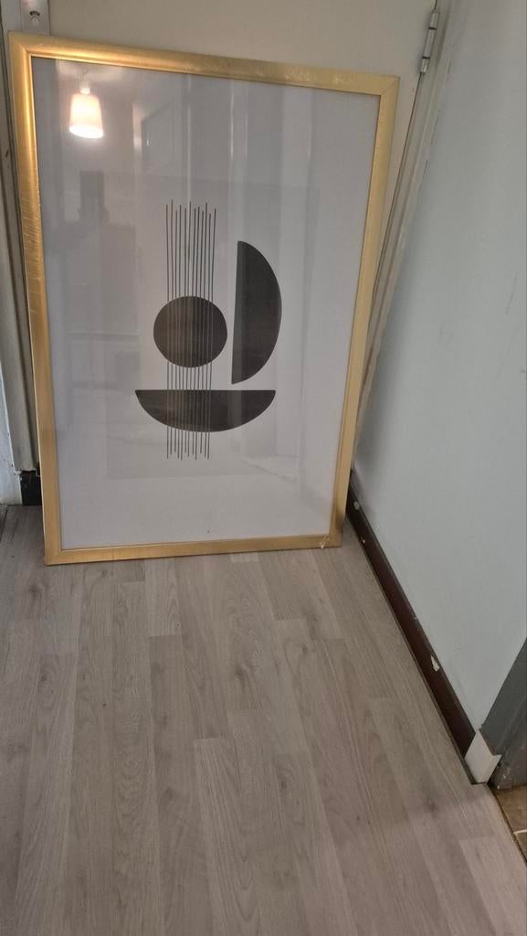 Gouden fotolijst 61x91,5 cm NIEUW, Ophalen, Metaal of Aluminium, Nieuw, 75 cm of meer