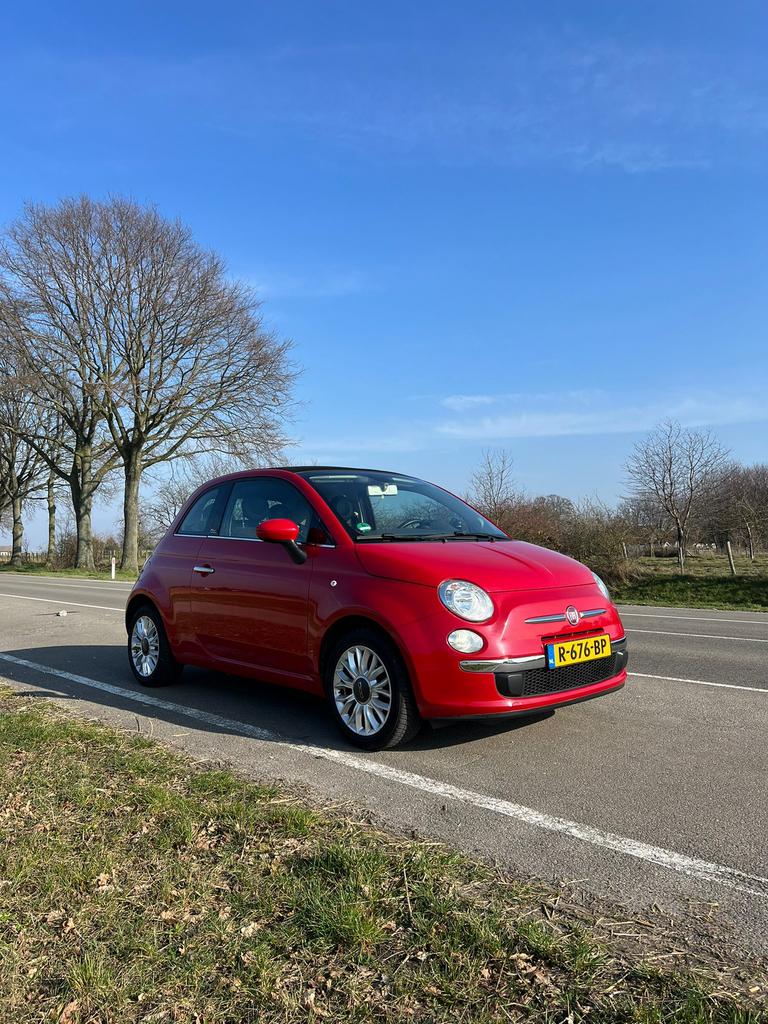 Fiat 500 C   1,2. 2015 Rood, Auto's, Fiat, Voorwielaandrijving, Stof, 4 cilinders, Handgeschakeld