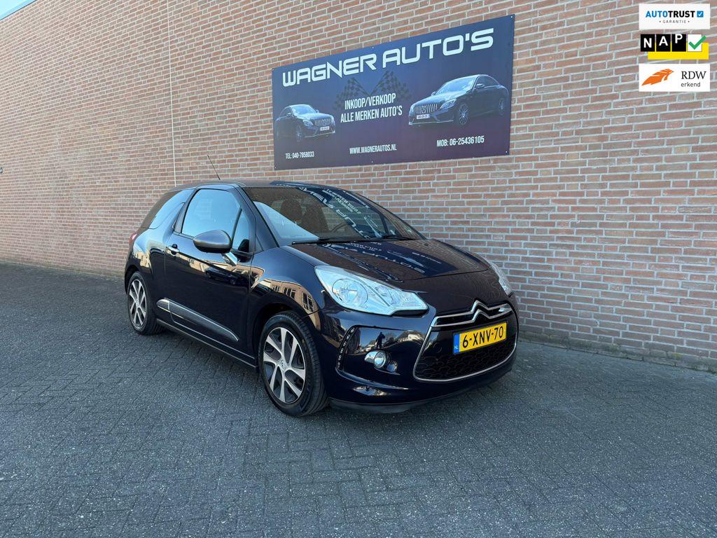 Citroen DS3 1.2 VTi So Chic Navi PDC Cruise-control Airco-au, Voorwielaandrijving, Euro 5, Gebruikt, 1199 cc