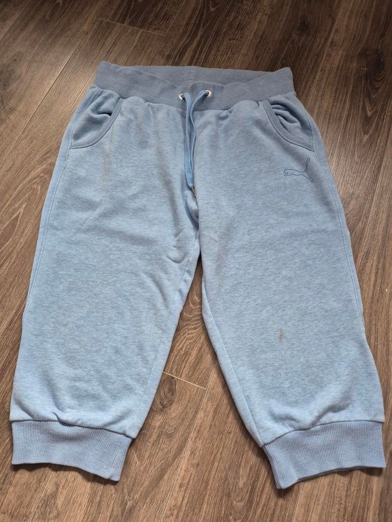 Puma sportbroek capri lichtblauw, maat 40, Maat 38/40 (M), Overige typen, Ophalen of Verzenden, Gedragen