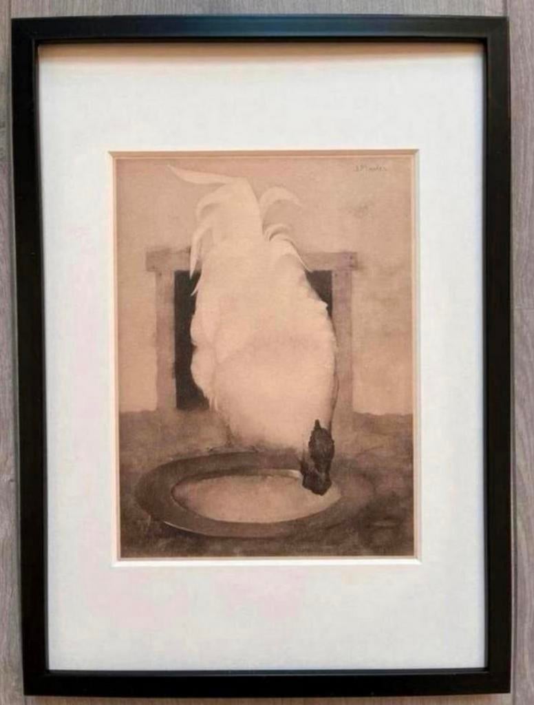 Jan Mankes 1889-1920 / Heliogravure Wyandotte Haan 1923, Antiek en Kunst, Ophalen