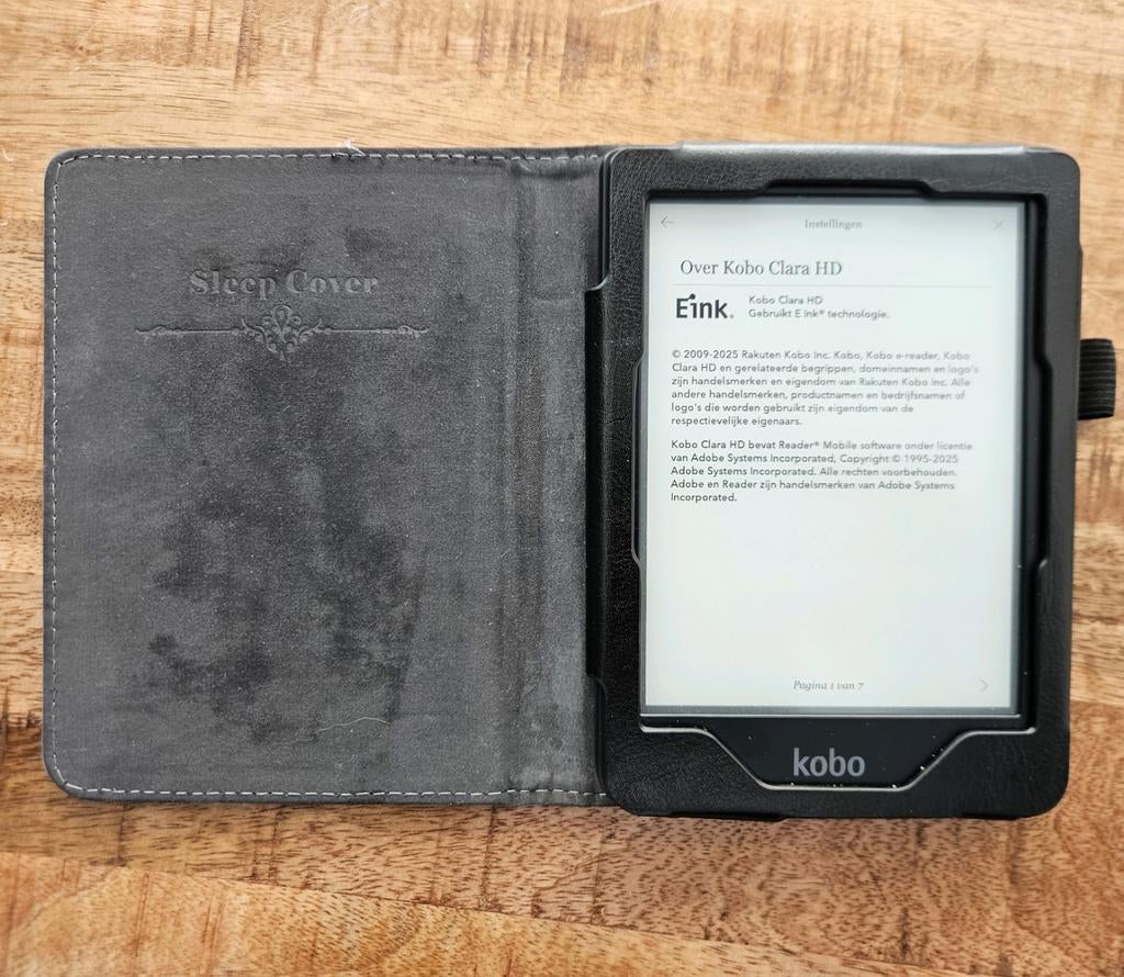 Zgan Kobo Clara HD ereader met hoesje, Computers en Software, E-readers, Zo goed als nieuw, 6 inch of minder, 8 GB, Touchscreen