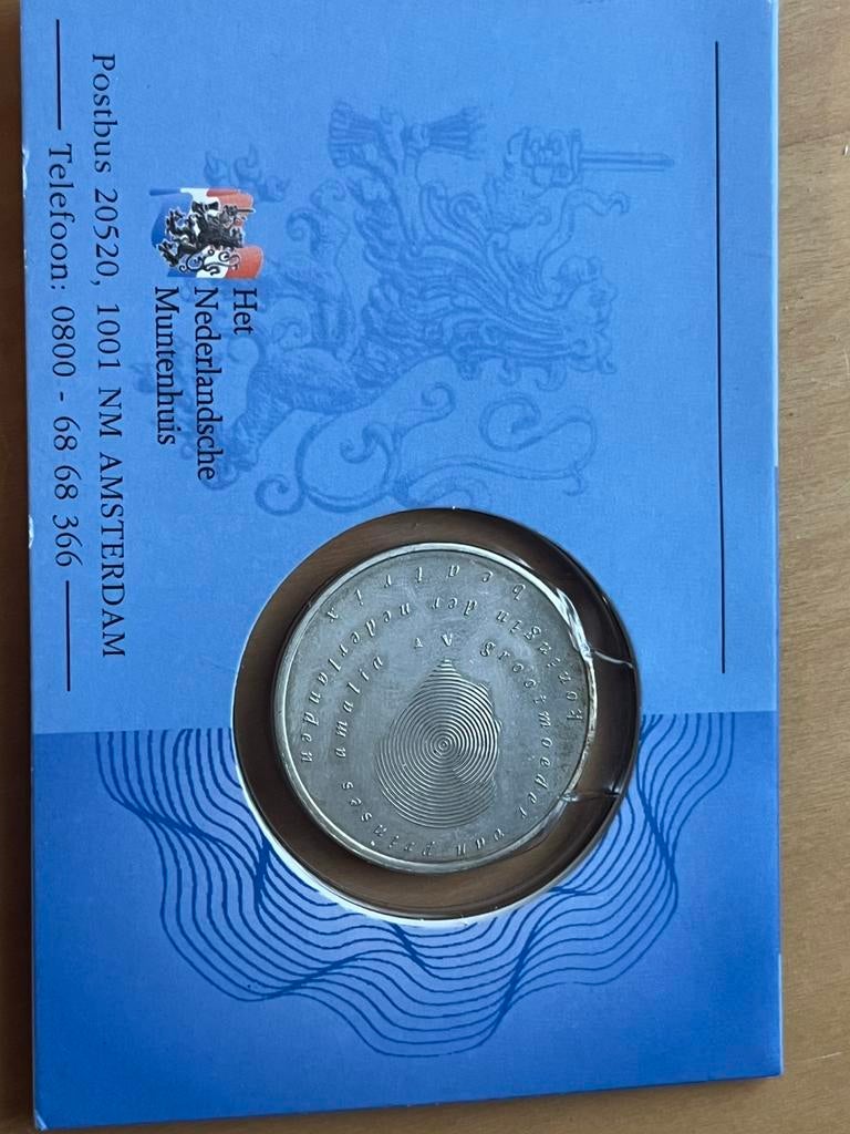 10 euro 2004 in kaarthouder zilver, Ophalen of Verzenden, Koningin Beatrix, Euro's, Zilver
