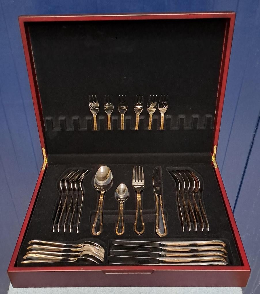 30-delig SBS 18/10 rostfrei edelstahl bestekset, Ophalen of Verzenden, Zo goed als nieuw, Rvs of Chroom, Vaatwasserbestendig