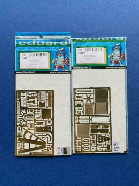 Eduard 35471 35383 Famo trailer PE set 1/35, Verzenden, Nieuw, 1:32 tot 1:50