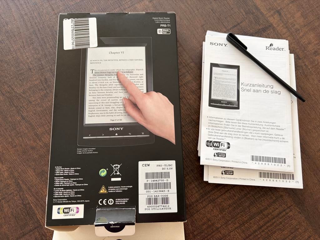 Te Koop: Sony E-reader /type PRS-T1, Computers en Software, E-readers, Ophalen of Verzenden, Gebruikt