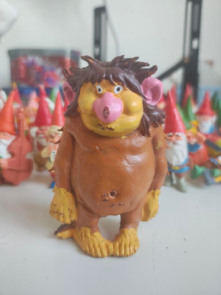 David de Kabouter Trol Figuur - Vintage BRB, Ophalen of Verzenden, Gebruikt