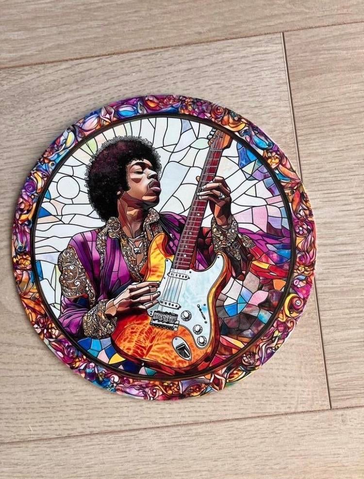 Metalen wandplaat Jimi Hendrix, Ophalen of Verzenden, Zo goed als nieuw