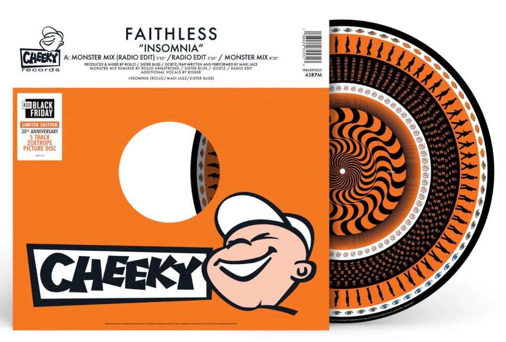 Vinyl Maxisingle Faithless Insomnia ZOETROPE RSD 2025 NIEUW, Ophalen of Verzenden, Nieuw in verpakking, 12 inch, Dance Populair