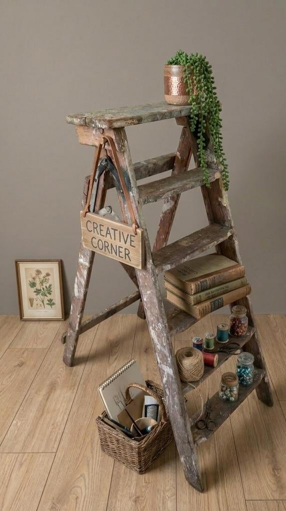 Antieke houten keukentrap, Ophalen