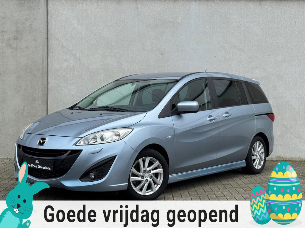 Mazda 5 2.0 GT-M ELEK SCHUIFDEUREN STOELVERWARMING CR CONTRO, 4 cilinders, 150 pk, Blauw, 7 stoelen