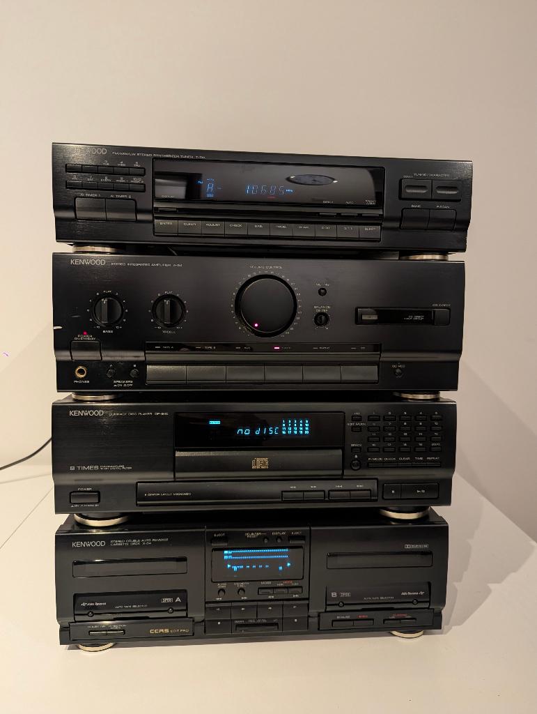 Kenwood M-54 HIFI Stereo Set - A-54 / DP-940 / T-74L / X-54, Gebruikt, Tuner of Radio, Losse componenten, Ophalen