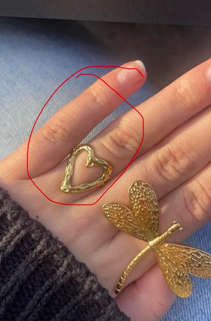 Gouden ring, Ophalen of Verzenden, Nieuw, Goud, Dame