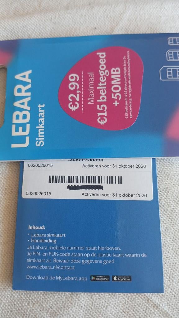 MOOI NUMMER 06-260-260-15, Telecommunicatie, Prepaidkaarten en Simkaarten, Nieuw, Simkaart, KPN, Ophalen of Verzenden