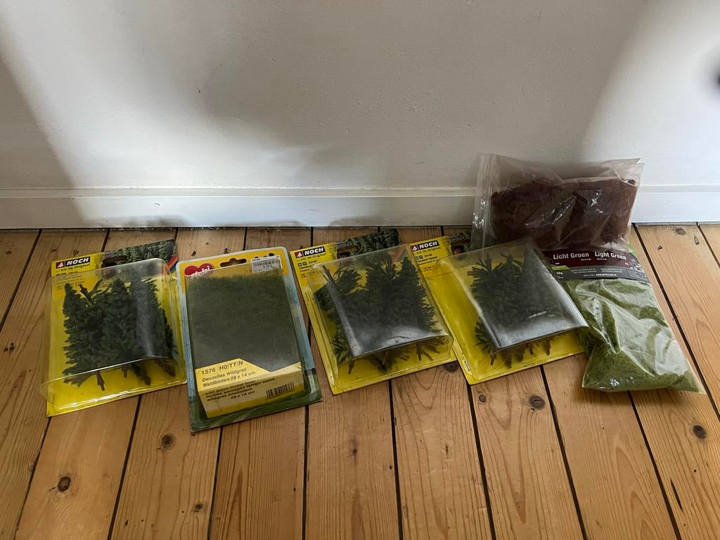 Modelbouw landschap set: noch bomen, gras en bodembedekker, Hobby en Vrije tijd, Modeltreinen | H0, Ophalen of Verzenden, Nieuw