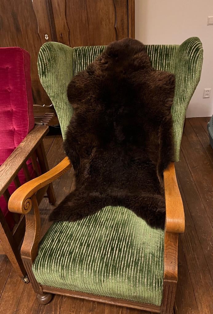 Lekkere warme schapenvacht bruin, Ophalen of Verzenden, Zo goed als nieuw