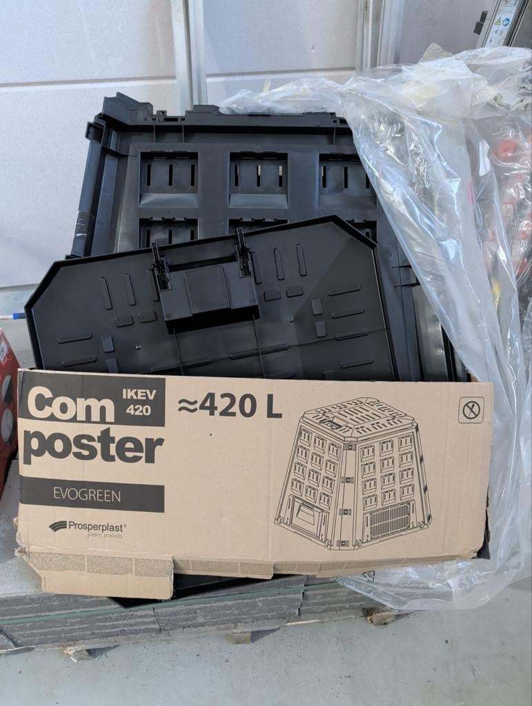 Composter EVO GREEN IKEV 420L - Nieuw in doos, Tuin en Terras, Overige Tuin en Terras, Ophalen of Verzenden