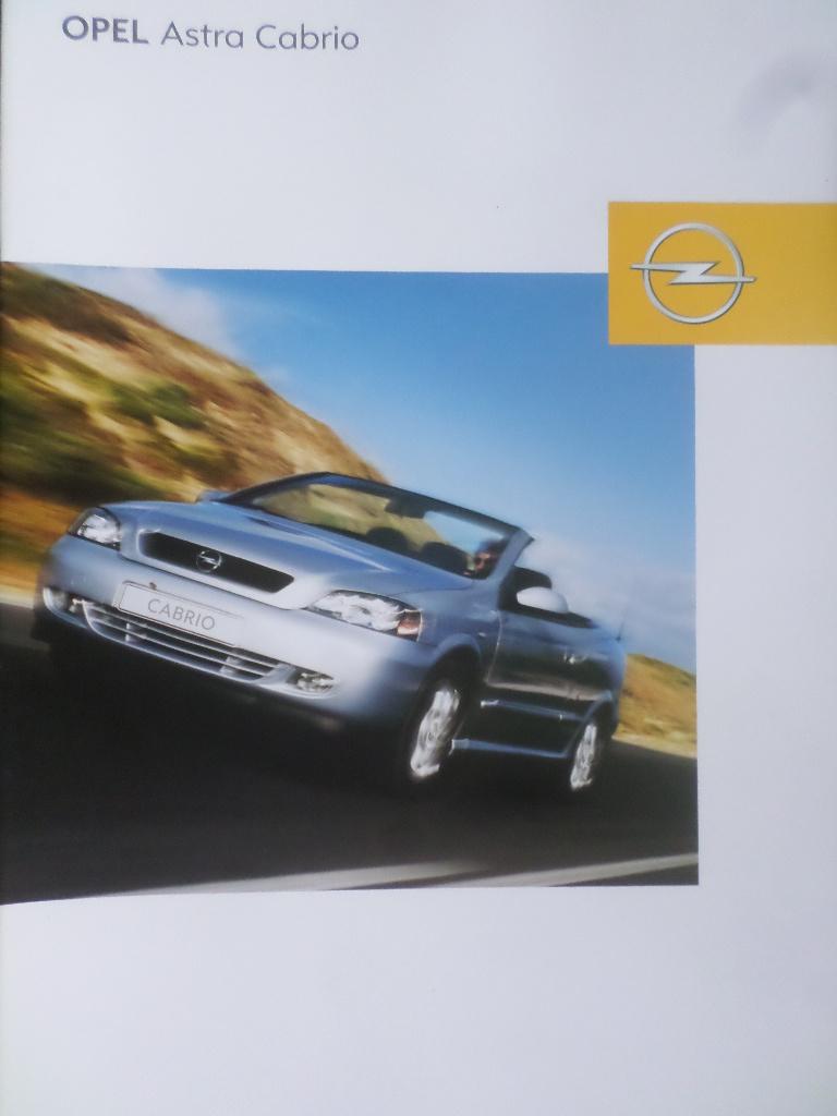Opel Astra Cabrio 2003 Brochure, Ophalen of Verzenden, Zo goed als nieuw, Opel