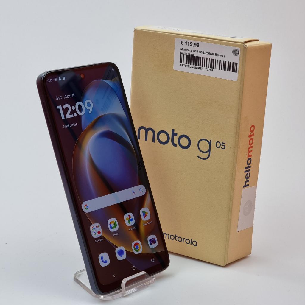 Motorola G05 4GB/256GB Blauw | Nette staat, Motorola, Zo goed als nieuw, Support@motorola.com, 222 W. Merchandise Mart Plaza
Suite 1800
Chicago, IL 60654
United States