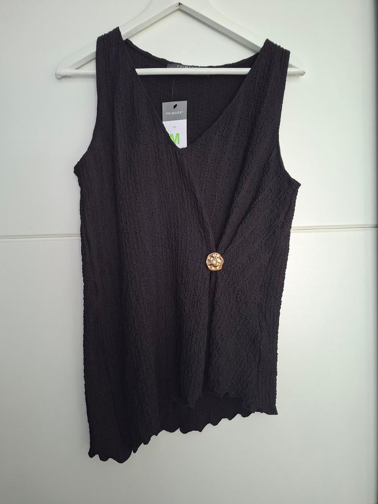 Leuke nieuwe crinkle top van Primark maat M, Kleding | Dames, Tops, Maat 38/40 (M), Zwart, Nieuw, Ophalen of Verzenden