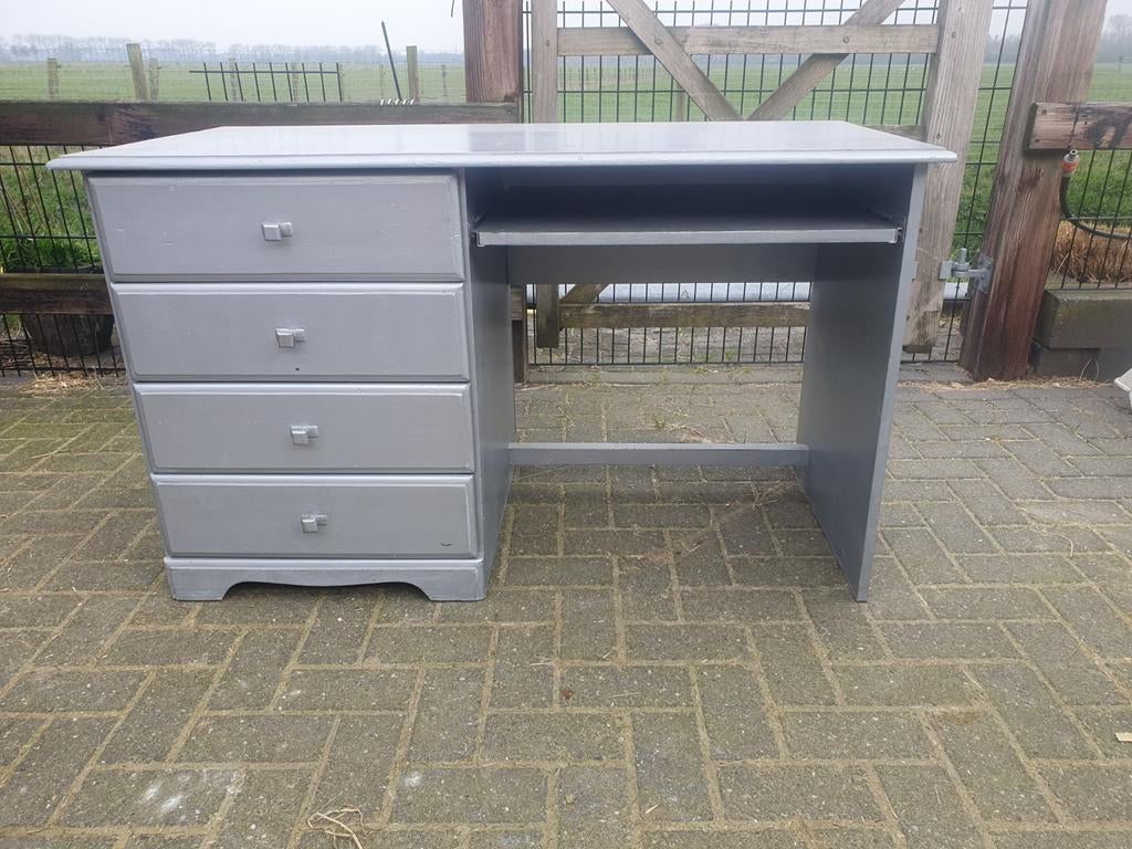 Zilveren bureau met lades TEAB!, Ophalen, Gebruikt