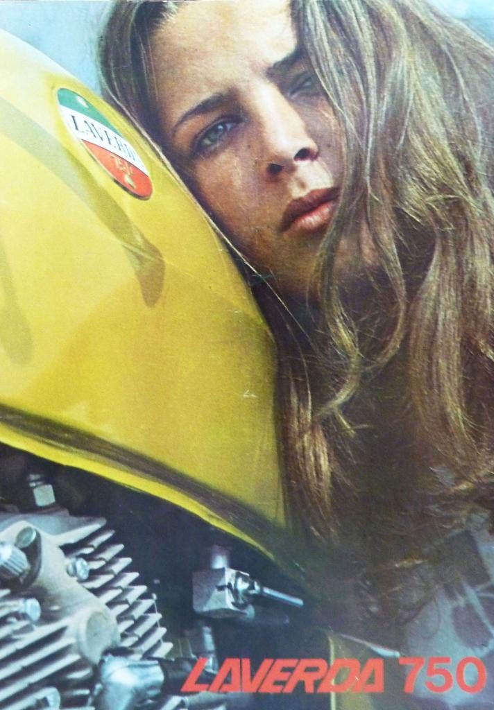 Folder LAVERDA 750 1971, Motoren, Handleidingen en Instructieboekjes, Overige merken, Ophalen of Verzenden