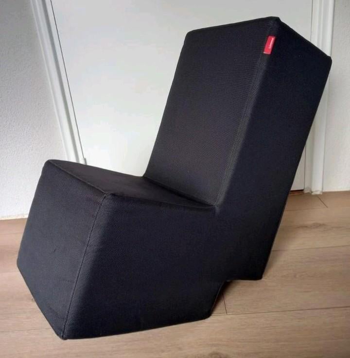 Zwarte Lümmel - design stoel, Ophalen, Gebruikt, Modern, Lounge, Zwart