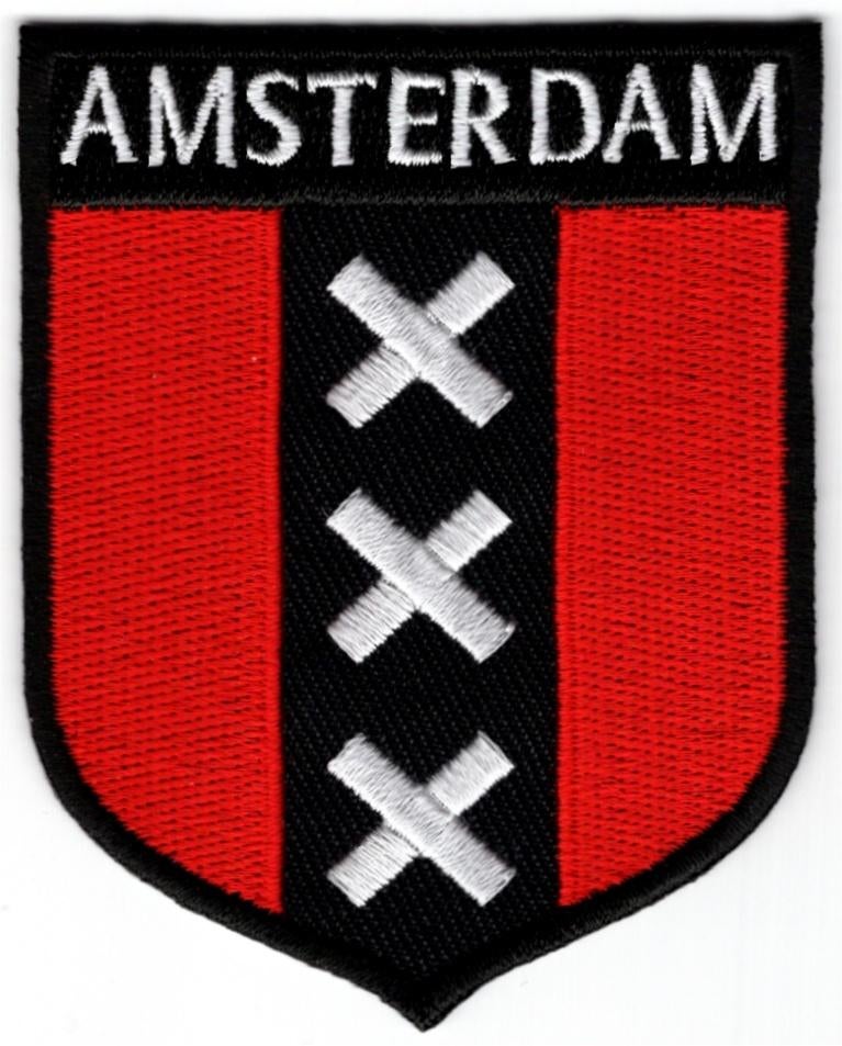 Amsterdam XXX stoffen opstrijk patch embleem #6, Verzenden, Nieuw, Overige typen