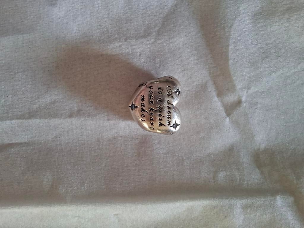 Pandora Assepoester Hart Bedel - Zilveren Bedel, Sieraden, Tassen en Uiterlijk, Bedels, Pandora, Ophalen of Verzenden, Zo goed als nieuw