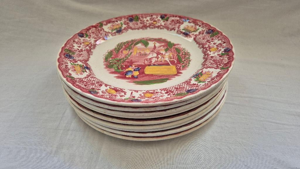 9 borden Orient Petrus Regout, Ophalen of Verzenden