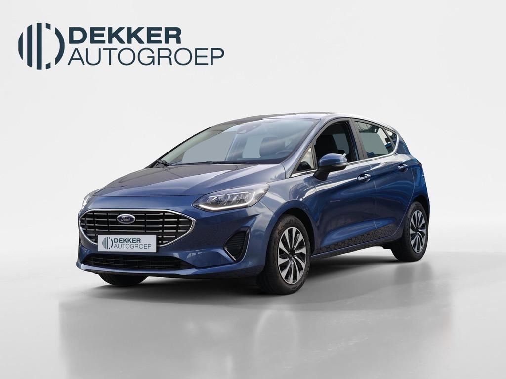 Ford Fiesta 1.0 EcoBoost Hybrid Titanium | Winter Pack | Chr, Voorwielaandrijving, Gebruikt, 1133 kg, Blauw
