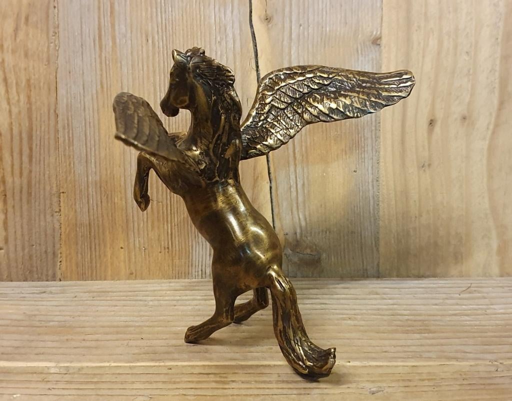 PEGASUS / Bronzen beeld, Ophalen of Verzenden, Nieuw, Beeldje of Figuurtje