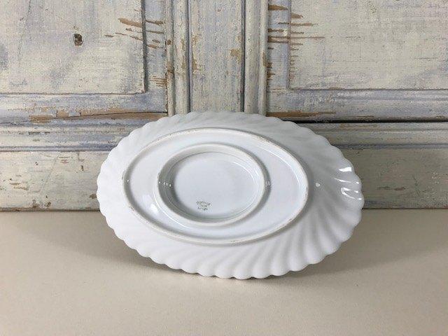 Franse wit porseleinen juskom sauskom Limoges Haviland, Ophalen of Verzenden, Zo goed als nieuw, Kom(men), Overige stijlen