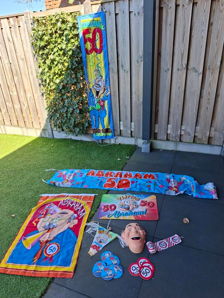 Abraham versiering 50 jaar, Ophalen of Verzenden, Versiering, Abraham of Sarah