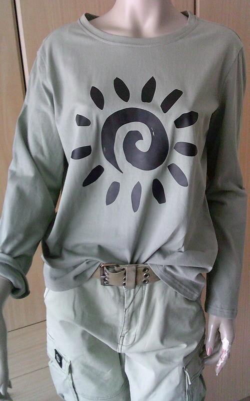 NIEUWE groene katoenen longsleeve met spiraal XL, Verzenden, Maat 46/48 (XL) of groter, Nieuw, Lange mouw