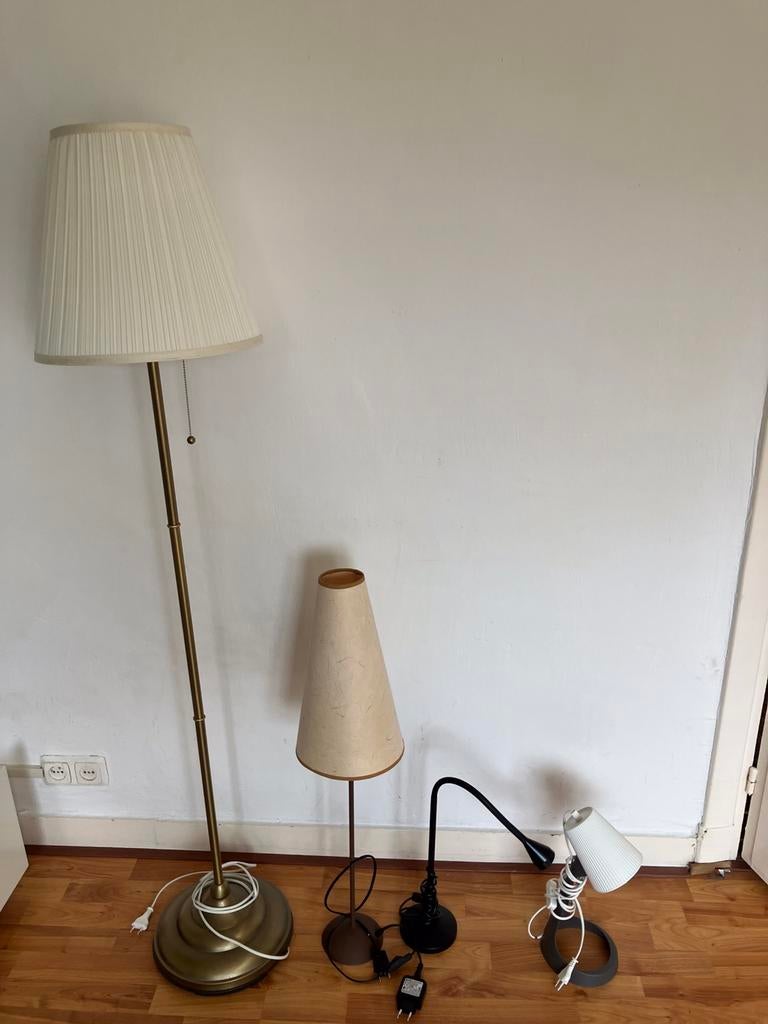 Vier schemerlampen, Ophalen, Gebruikt