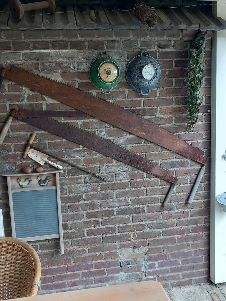 oude trekzaag, Antiek en Kunst, Ophalen