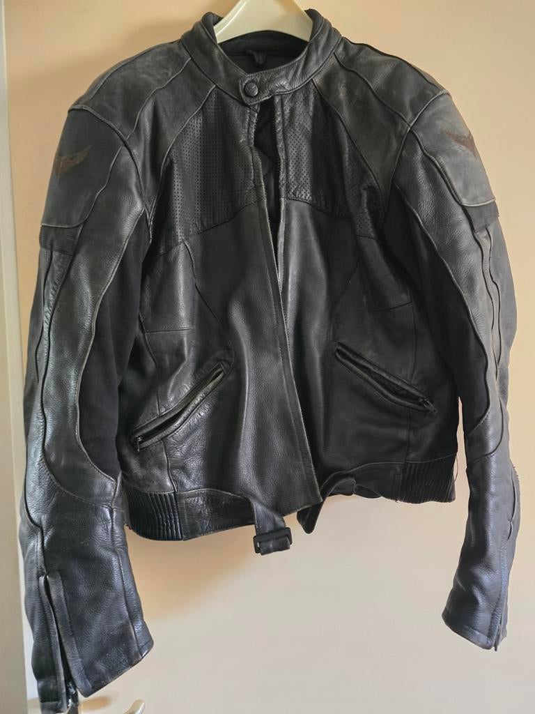 Vintage Leren Motorjas - Motocat Catline - Maat 58, Motoren, Heren, Jas | leer, Ophalen of Verzenden, Motocat