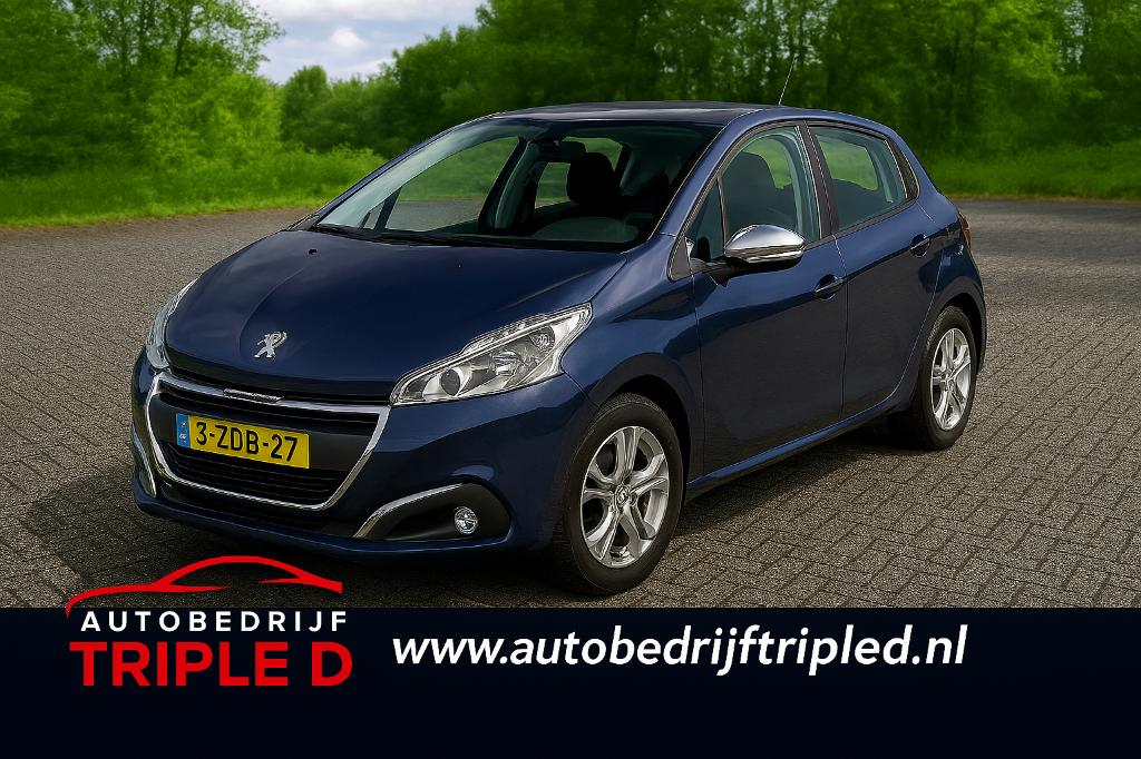 Peugeot 208 1.2 PureTech Style Pack 2015 Blauw, nieuwe dist, Auto's, Peugeot, Bedrijf, Te koop, Airbags, Bluetooth, Centrale vergrendeling