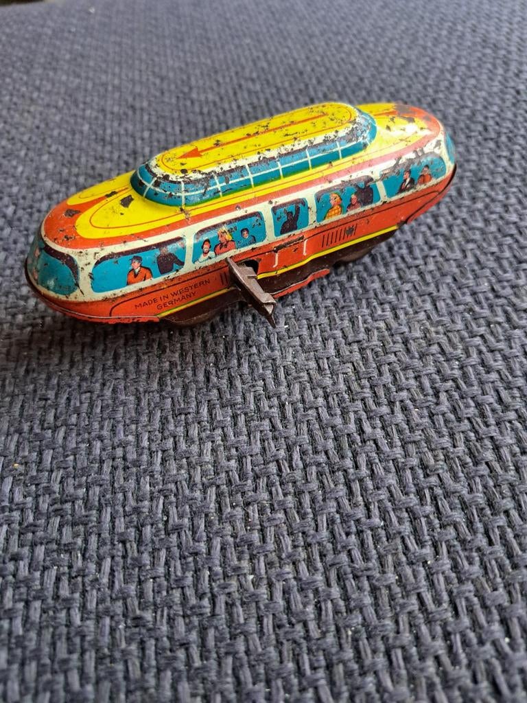 Blikken speelgoed trein incl sleutel, Ophalen of Verzenden