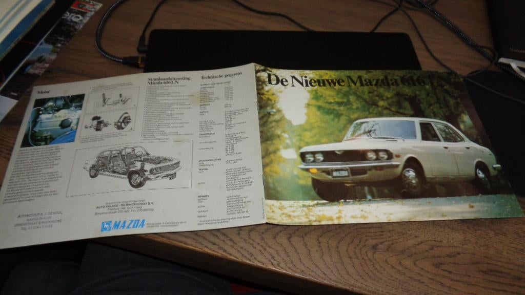 Folder MAZDA  616 LN  ,  5-1975, Verzenden, Zo goed als nieuw, Mazda