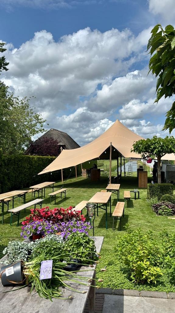 stretchtent te huur - alle maten op voorraad, Ophalen, Overige typen, 6 meter of meer, Zo goed als nieuw